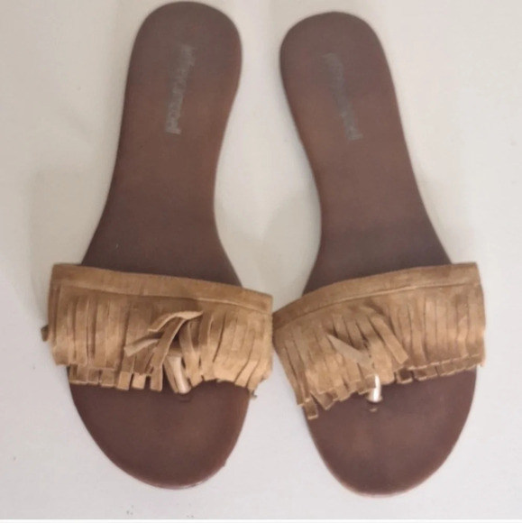 Urban Outfitters  Jeffery Cambell Easy Fringe sandals SZ 7.5 - Picture 2 of 7